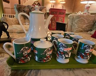 MCM 9-pc Roma Italian Expresso set with tray