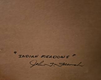 John French oil on board painting "Indian Meadows"