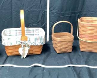 5 Piece Longaberger Basket Collection