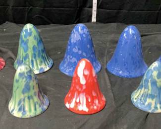 Ceramic Tinkle Mushroom Caps Garden Decor