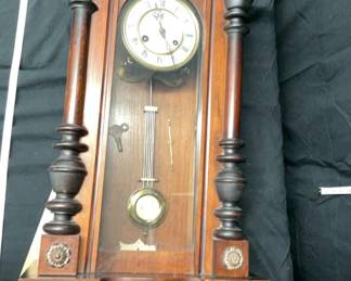 Antique German Chiming Wall Clock