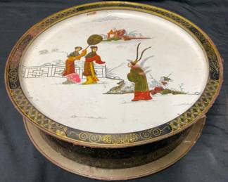 Vintage Guildcraft Tang Dynasty Series Biscuit Tin