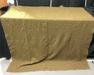 Large Olive Colored Military Blanket