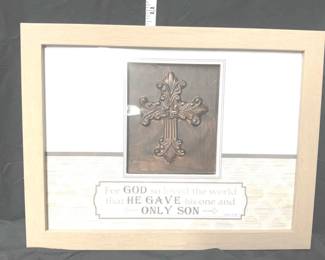 Framed Shadow Box Religious Picture