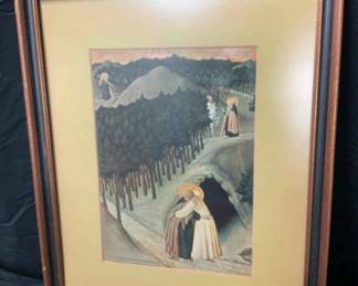 Framed Portrait of The Meeting of St. Paul St. Anthony