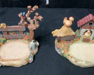 1999 2 Piece Set of Goebel Hummelscape Collection