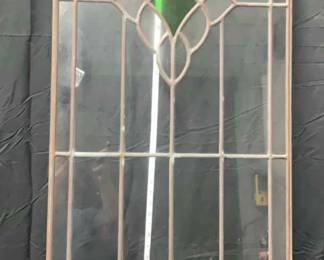 Vintage Stained Glass Panel
