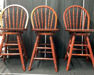 Set of 3 Swivel Bar Chairs