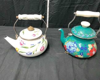 Collection of Tea Kettles with Lids