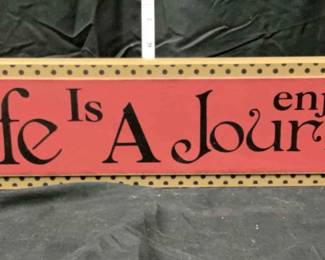 Life is a Journey Wall Plaque