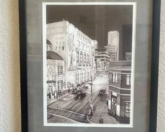 Fantastic black and white of Bass Hall in downtown Ft. Worth.