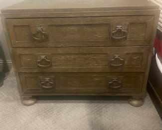 These nightstands/dressers have electrical plugs and USB charging ports. (pair)