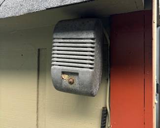 Very old drive- in movie speaker