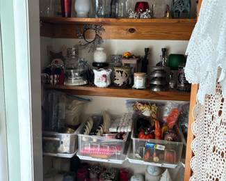 Candles, candle holders, and globes