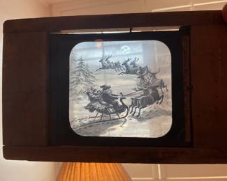 vintage wooden slides