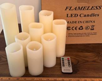 New in box flameless candles with remote