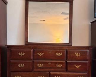 Dresser with mirror