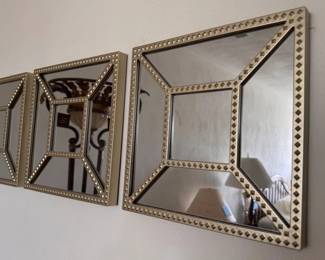 Set of 3 decorative mirrors