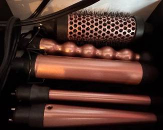 Professional ceramic interchangeable curling wand set