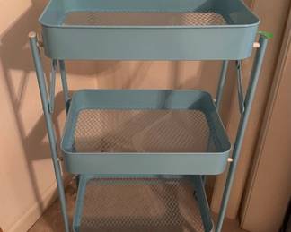 3 tiered rolling utility cart