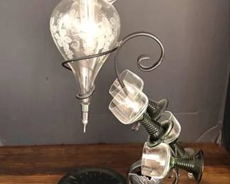 Wine aerator with 4 glasses