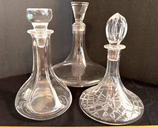Glass decanters