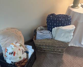 baskets of blankets