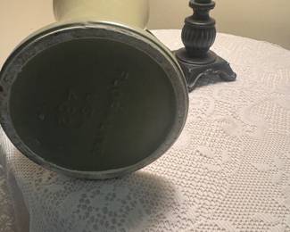 celadon green floralene vase