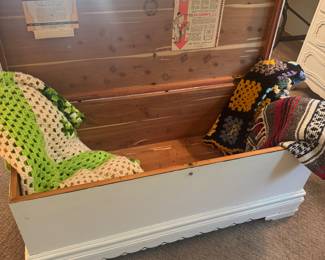 painted cedar chest