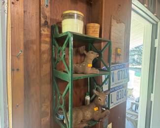 vintage deer figurines