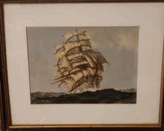 Framed Sailing Ship