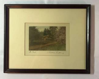 Framed The Nest Signed by Wallace Nutting