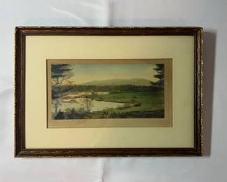 Framed Colored Photo Signed By JC Bicknell