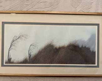 Framed Grassy Knoll Signed Print by Herb Jones