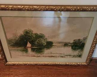 Watercolor Landscape by Carl Philipp Weber