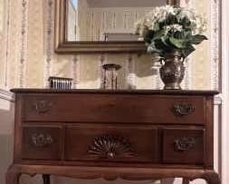 2drawer Lowboy with Mirror More