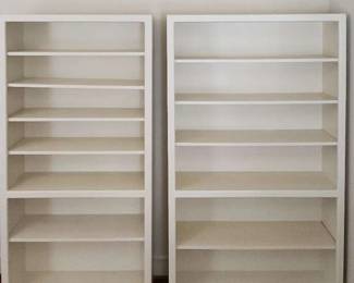 Tall White Bookshelves
