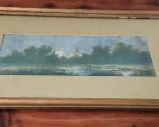 Midnight Landscape Framed Print