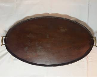 Plain Dark Wood Tray