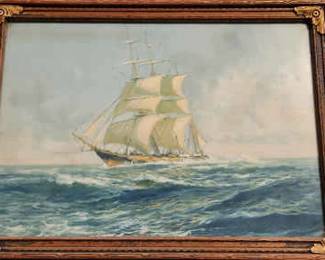 Sailing Ship, Framed