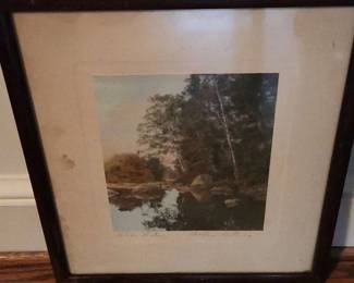 Framed Artwork by American Artist Wallace Nutting