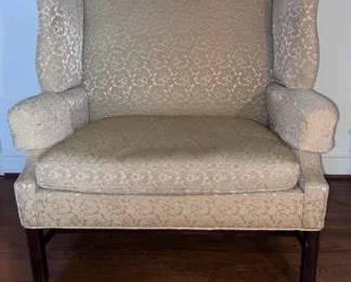 Vintage Fabric Settee Floral Offwhite