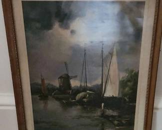 A River View Signed Print