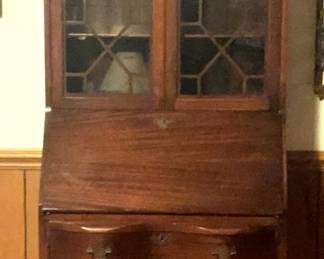 Vintage Walnut Secretary Desk