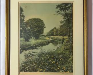 Framed Bonny Dale Process Print Wallace Nutting