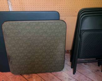 Green Card Tables 4 Chairs