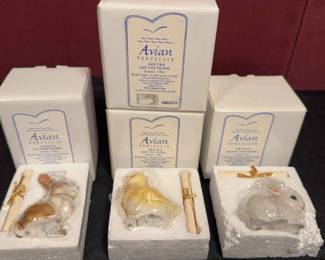 Avian Porcelain Figurines New