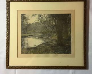 Framed The Hardy Oaks May Be Process Print by Wallace Nutting