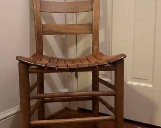 Office Chair with Wooden Slats