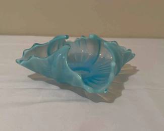 Vintage Fostoria Heirloom Blue Opalescent Bowl